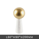 GobekUsa Golden Ball Marble Cone Metal Spherical Ornaments