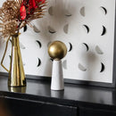 GobekUsa Golden Ball Marble Cone Metal Spherical Ornaments
