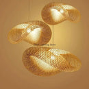 GobekUsa Bamboo Wave Shade Pendant Lamp for Indoor Lighting