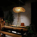 GobekUsa Bamboo Wave Shade Pendant Lamp for Indoor Lighting