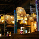 GobekUsa Bamboo Wave Shade Pendant Lamp for Indoor Lighting