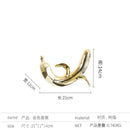 GobekUsa Golden Banana Figurine Resin Decorative Statue Home Décor Figurine