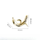 GobekUsa Golden Banana Figurine Resin Decorative Statue Home Décor Figurine