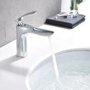 GobekUsa Golden Bathroom Faucet Single Handle Sink Mixer Tap Deck Mounted Basin Tapware