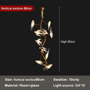 GobekUsa Bird Crystal Glass Branch Chandelier for Living Room, Bedroom, Hotel