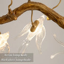 GobekUsa Bird Crystal Glass Branch Chandelier for Living Room, Bedroom, Hotel