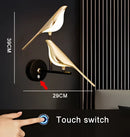GobekUsa Golden Bird LED Wall Lamp Rotatable Wall Sconce