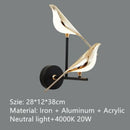 GobekUsa Golden Bird LED Wall Lamp Rotatable Wall Sconce