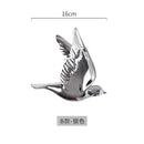 Modern golden bird wall hanging living room decor by Decorbites