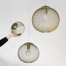 GobekUsa Golden Birdcage LED Pendant Chandelier for Stylish Lighting in Restaurants, Kitchens, & Stores