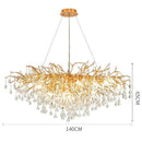 GobekUsa Crystal LED Ceiling Chandelier for Modern Luxury Decor