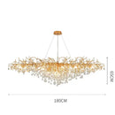 GobekUsa Crystal LED Ceiling Chandelier for Modern Luxury Decor