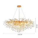GobekUsa Crystal LED Ceiling Chandelier for Modern Luxury Decor