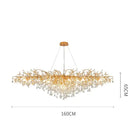 GobekUsa Crystal LED Ceiling Chandelier for Modern Luxury Decor