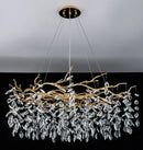 GobekUsa Golden Branch Led Ceiling Chandelier Modern Living Room Pendant Lights
