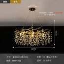 GobekUsa Golden Branch Led Ceiling Chandelier Modern Living Room Pendant Lights