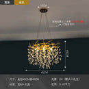 GobekUsa Golden Branch Led Ceiling Chandelier Modern Living Room Pendant Lights