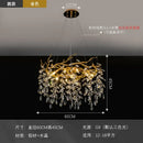 GobekUsa Golden Branch Led Ceiling Chandelier Modern Living Room Pendant Lights