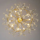 GobekUsa Golden Branch Led Ceiling Chandelier Modern Living Room Pendant Lights