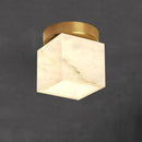 GobekUsa Golden Brass LED Marble Ball Ceiling Lamp for Restroom, Bedroom, Balcony, Aisle