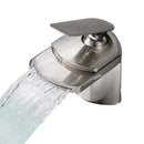 GobekUsa Golden Brass Waterfall Vessel Sink Faucet - Chrome Bathroom Vanity Tap