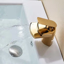 GobekUsa Golden Brass Waterfall Vessel Sink Faucet - Chrome Bathroom Vanity Tap
