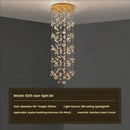 GobekUsa Crystal Staircase Chandelier | Modern Elegant Loft Villa Lighting Fixture