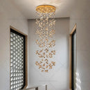 GobekUsa Crystal Staircase Chandelier | Modern Elegant Loft Villa Lighting Fixture