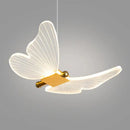 GobekUsa Golden Butterfly LED Chandelier: Modern Nordic Stylish Interior Lighting for Living Room, Bedroom & Kitchen.