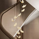 GobekUsa Golden Butterfly LED Chandelier: Modern Nordic Stylish Interior Lighting for Living Room, Bedroom & Kitchen.