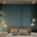 GobekUsa Golden Butterfly LED Chandelier: Modern Nordic Stylish Interior Lighting for Living Room, Bedroom & Kitchen.