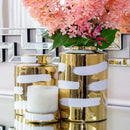 GobekUsa Golden Ceramic General's Jar for Home Decor & Storage