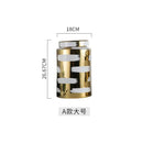 GobekUsa Golden Ceramic General's Jar for Home Decor & Storage