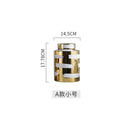 GobekUsa Golden Ceramic General's Jar for Home Decor & Storage