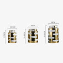 GobekUsa Golden Ceramic General's Jar for Home Decor & Storage