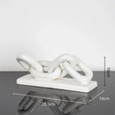 GobekUsa Golden Chain Skeleton Lock Home Decoration Figurine