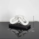 GobekUsa Golden Chain Skeleton Lock Home Decoration Figurine