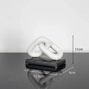 GobekUsa Golden Chain Skeleton Lock Home Decoration Figurine
