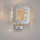 Modern golden chrome crystal led wall sconce bedroom light by Decorbites