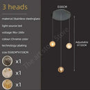 GobekUsa Crystal Glass Spiral Ceiling Chandelier for Modern Living Room & Kitchen Decor