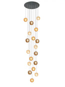 GobekUsa Crystal Glass Spiral Ceiling Chandelier for Modern Living Room & Kitchen Decor