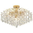 GobekUsa Crystal LED Chandelier Ceiling Lamp Modern Living Room Bedroom Light