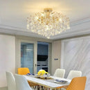 GobekUsa Crystal LED Chandelier Ceiling Lamp Modern Living Room Bedroom Light