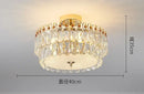 GobekUsa Crystal LED Chandelier Ceiling Lamp Modern Living Room Bedroom Light