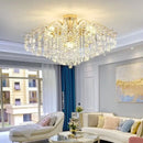 GobekUsa Crystal LED Chandelier Ceiling Lamp Modern Living Room Bedroom Light