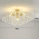 GobekUsa Crystal LED Chandelier Ceiling Lamp Modern Living Room Bedroom Light