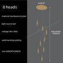 GobekUsa Crystal Pendant Chandelier for High Ceilings