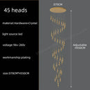 GobekUsa Crystal Pendant Chandelier for High Ceilings
