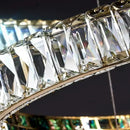 GobekUsa Crystal Ring Ceiling Chandelier | Stainless Steel | Luxury Home Decor