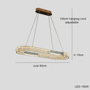 GobekUsa Crystal Ring Ceiling Chandelier | Stainless Steel | Luxury Home Decor